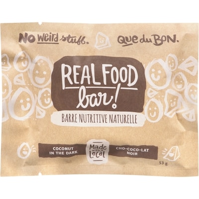 Made with Local Real Food Bar! Coconut in the Dark 53 g, $6.60/100g