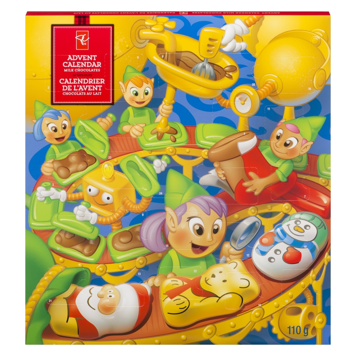 President's Choice Milk Chocolate Advent Calendar 110 g, $9.08/100g