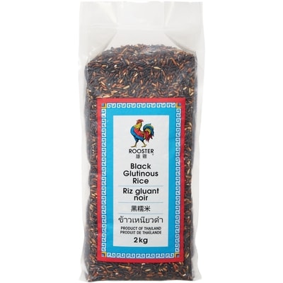 Rooster Black Glutinous Rice 2 kg, $0.47/100g
