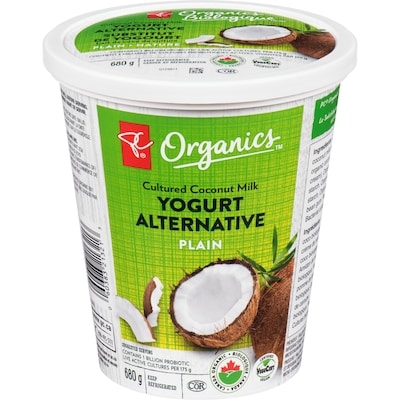 PC Organics Cultured Coconut Milk Plain, Unsweetened 680 g, $0.88/100g