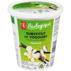 PC Biologique Yogourt au lait de noix de coco de culture, substitut vanille 680 g, 0,88 $/100g