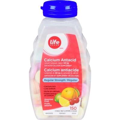 Life Antiacide, régulier, fruits assortis 150 ea, 0,03 $/1ch