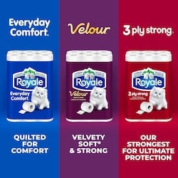 Royale Velour Toilet Paper, 30 Equal 60 Rolls, 142 Bathroom