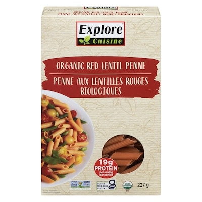 Explore Cuisine Organic Red Lentil Penne 227 g, $2.86/100g