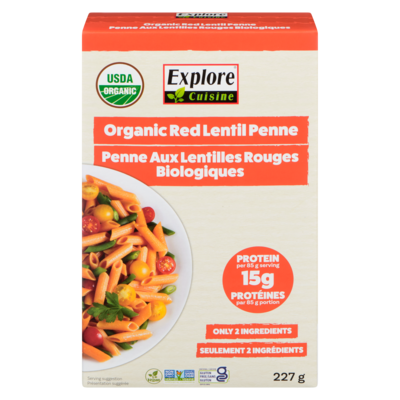 Explore Cuisine Penne aux lentilles rouges biologiques Explore Cuisine 227 g, 3,08 $/100g