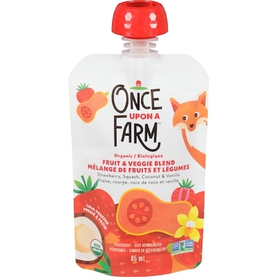 Once Upon a Farm Strawberry, Squash, Coconut with Date, Beet & Vanilla 85 ml, $4.69/100ml