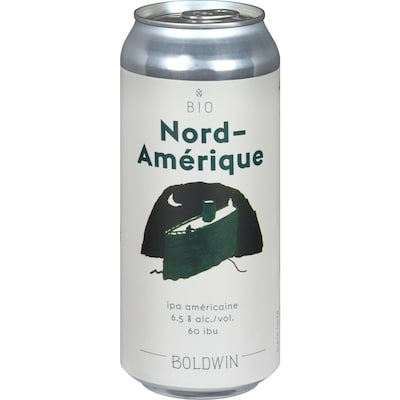 Boldwin Bière forte bio nord-amérique ipa américaine (Pièce d’identité requise au moment du ramassage) 473 ml, 0,95 $/100ml