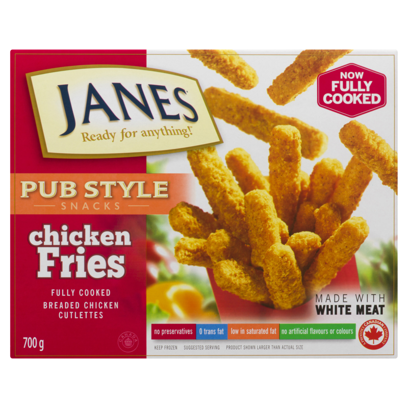 Pub Style Chicken Fries, Fully Cooked