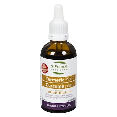 St Francis Herb Farm Tincture Turmeric Plus Pain + Inflammation 50 ml, $43.98/100ml