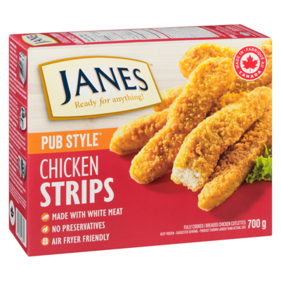 Pub Style Chicken Strips, Fully Cooked