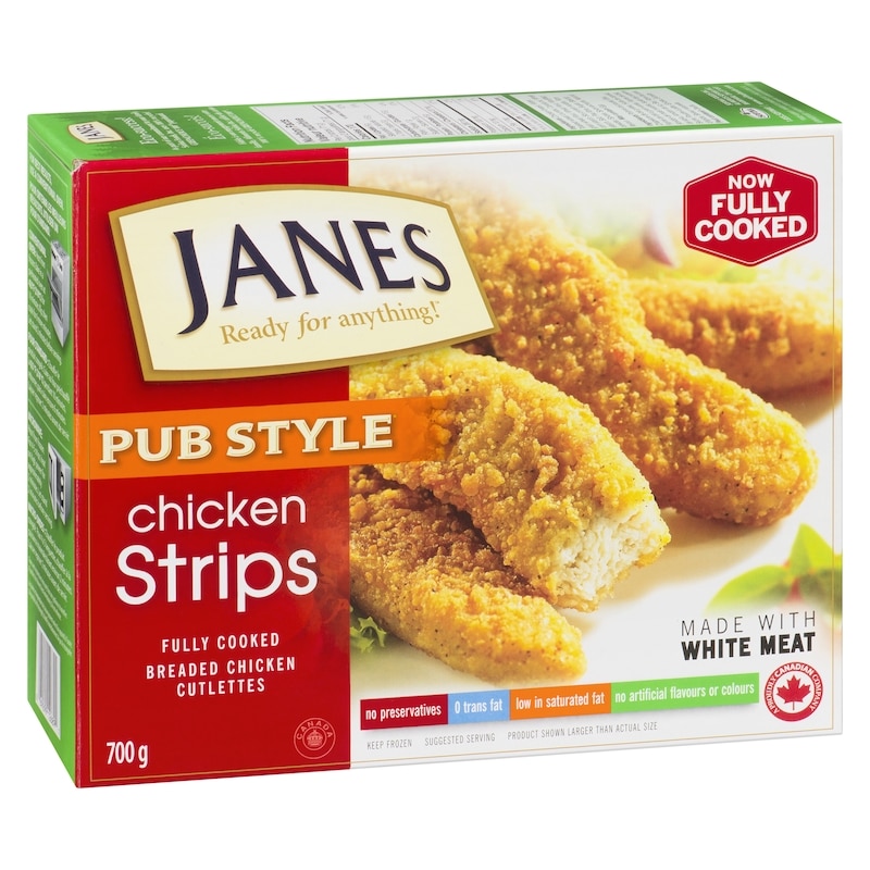 Pub Style Chicken Strips, Fully Cooked