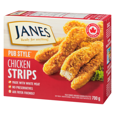 Pub Style Chicken Strips, Fully Cooked