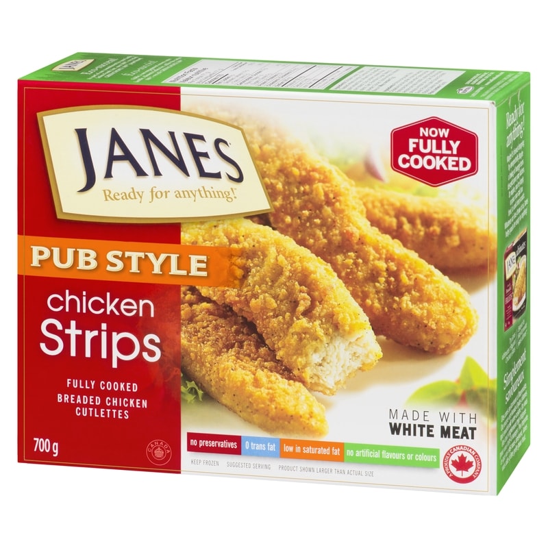 Pub Style Chicken Strips, Fully Cooked
