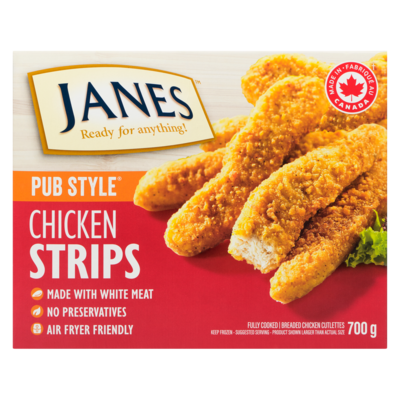 Pub Style Chicken Strips, Fully Cooked