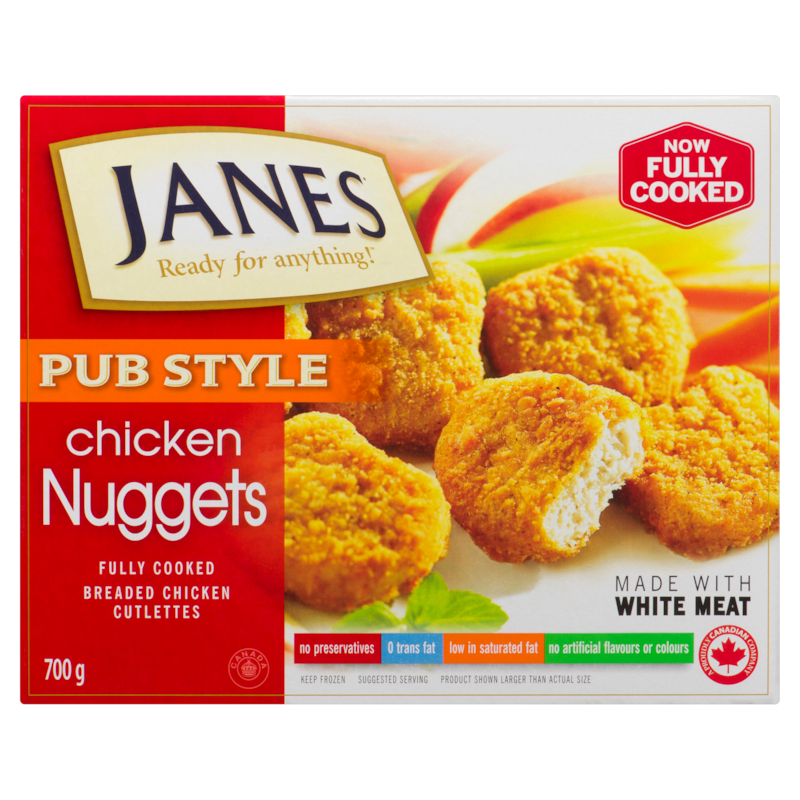 Pub Style Chicken Nugget, Fully Cooked