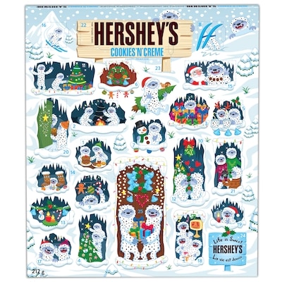 Hershey's Cookies 'N Creme Christmas And Holiday Candy Advent Calendar 212 g, $6.60/100g