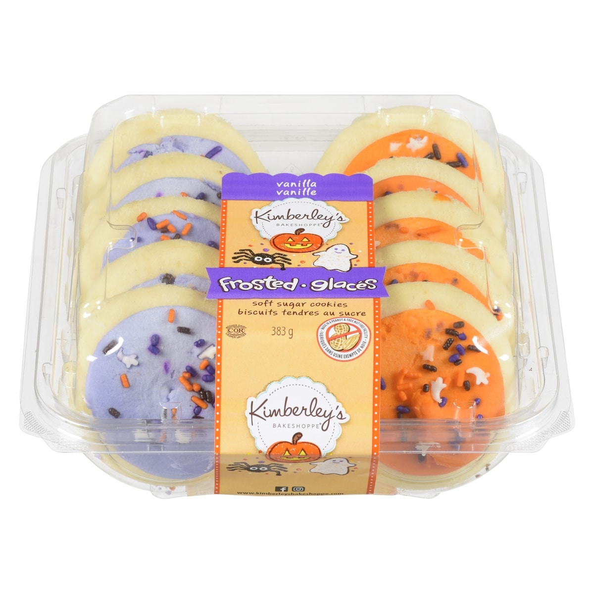 Kimberley’s Bakeshoppe Biscuits glacés d'Halloween, paquet 10 383 g, 1,31 $/100g