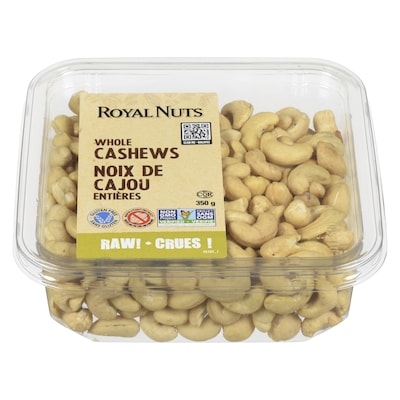 Royal Nuts Cashew Raw 350 g, $4.00/100g