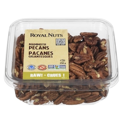 Royal Nuts Pecans Raw 250 g, $6.00/100g
