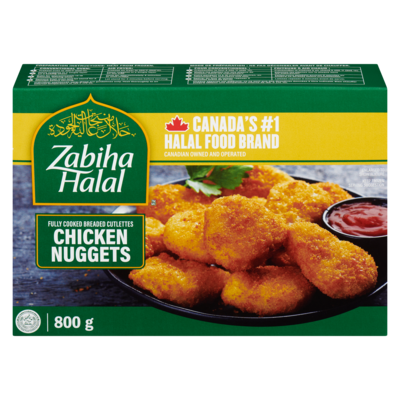Zabiha Halal Chicken Breast Nuggets 800 g, $1.50/100g