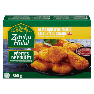 Zabiha Halal Pépites de poitrine de poulet 800 g, 1,50 $/100g