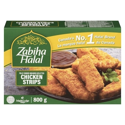 Zabiha Halal Chicken Breast Strips 800 g, $1.50/100g