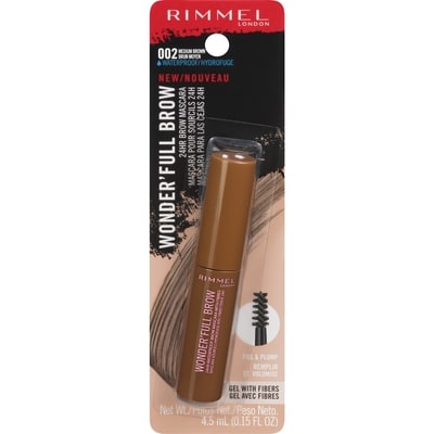Rimmel London Wonder'Full Brow 24Hr Brow Mascara Waterproof 002 Medium Brown 1 ea, $8.49/1ea