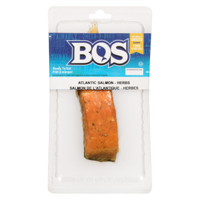 Bos Atlantic Salmon Naturally Smoked Citrus Herb 125 g, $7.19/100g