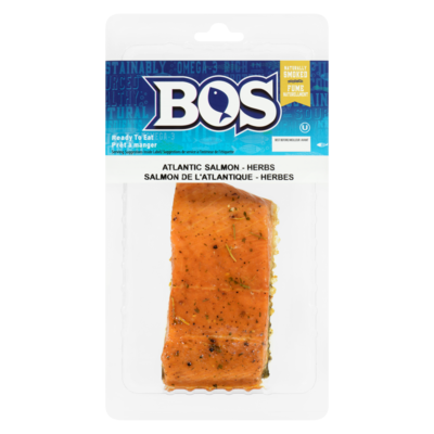 Bos Atlantic Salmon Naturally Smoked Citrus Herb  125 g, $7.19/100g