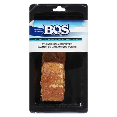Bos Atlantic Salmon Naturally Smoked Pepper   125 g, $7.19/100g