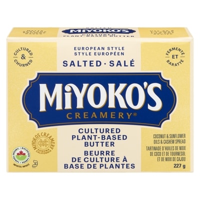 Miyoko's Butter Cultured Vegan     227 g, $3.52/100g