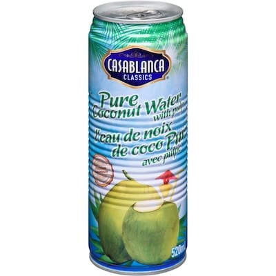 Casablanca Pure Coconut Water with Pulp 520 ml, $0.29/100ml