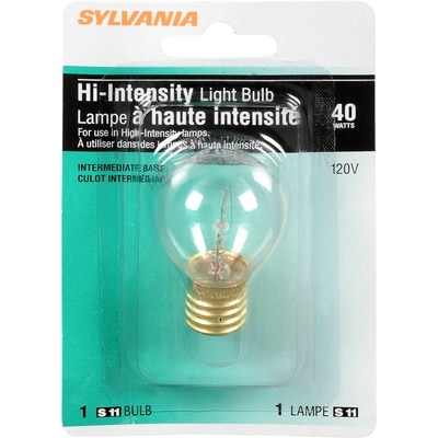 Sylvania 40Watt Bulb High Intense Clear 1 ea, $4.00/1ea