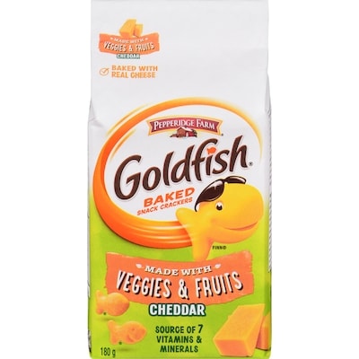 Pepperidge Farm Veggie & Fruit Goldfish Snack 180 g, $2.50/100g