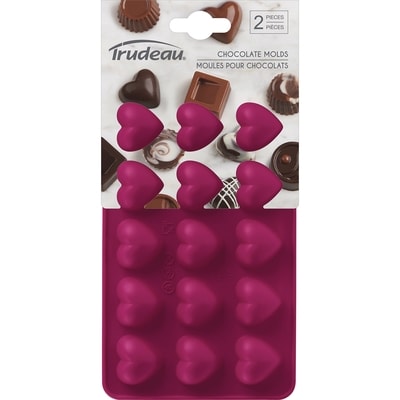 Trudeau Heart Chocolate Mold Set 2x1.0 ea, $4.50/1ea