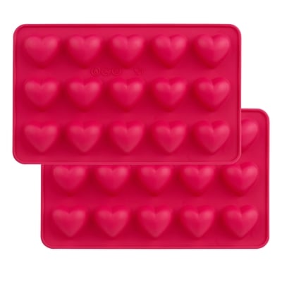 Trudeau Heart Chocolate Mold Set 2x1.0 ea, $4.50/1ea