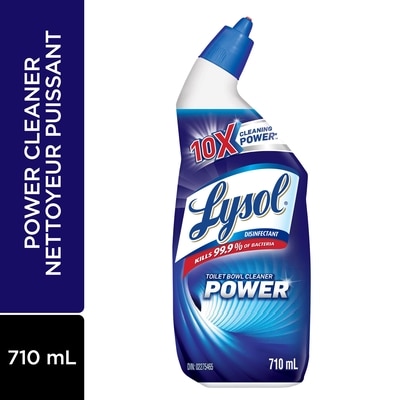 Lysol Nettoyant pour cuvette, Puissance, Pouvoir nettoyant 10x 710 ml, 0,70 $/100ml