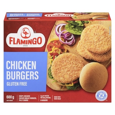Flamingo Breaded Chicken Breast Burger 600 g, $2.08/100g
