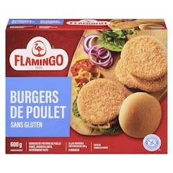 Flamingo Burger de poitrine de poulet pané 600 g, 1,41 $/100g
