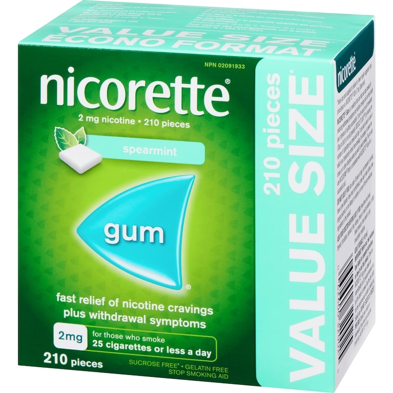 Nicotine Gum, 2mg, Spearmint
