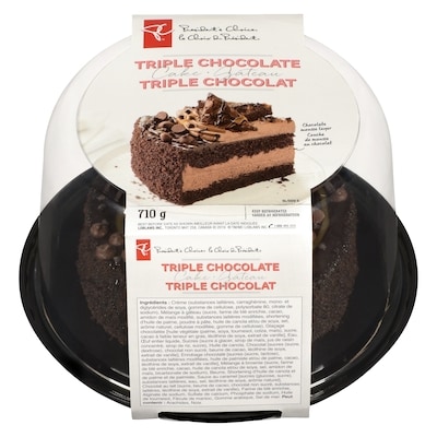 President's Choice Triple Chocolate Cake 710 g, $2.68/100g