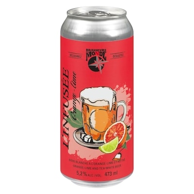 null Orange - Lime L'Infusée (Pièce d’identité requise au moment du ramassage) 473 ml, 1,05 $/100ml