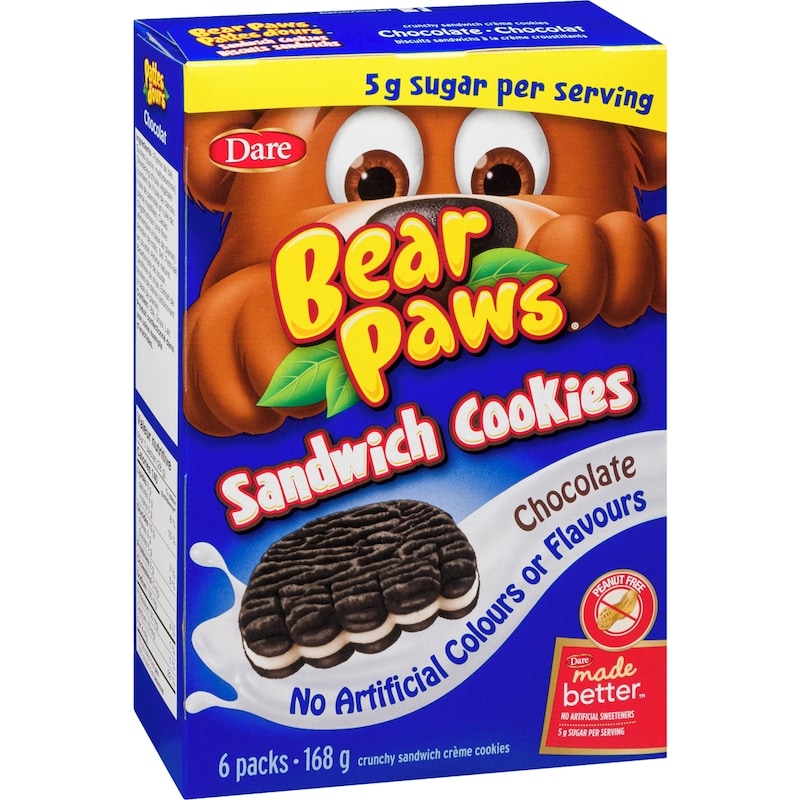 Bear Paws Sandwich Cookies Chocolate