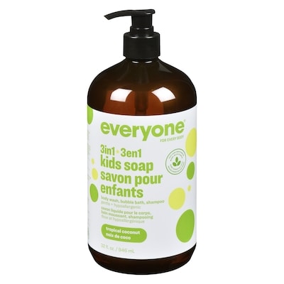 Everyone Kids Soap 3 in 1 Tropical Coconut Twist 946 ml, $1.80/100ml