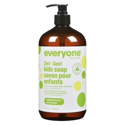Savon pour enfants 3-en-1 Everyone, Tropical Coconut Twist