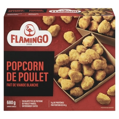 Flamingo Poulet popcorn 680 g, 2,06 $/100g