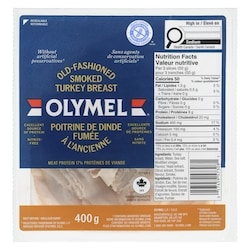 Olymel Smoked Turkey Breast Old Fashioned 400 g, $3.50/100g