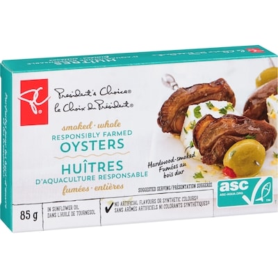 Smoked Whole Responsibly Farmed Oysters In Sunflower Oil
