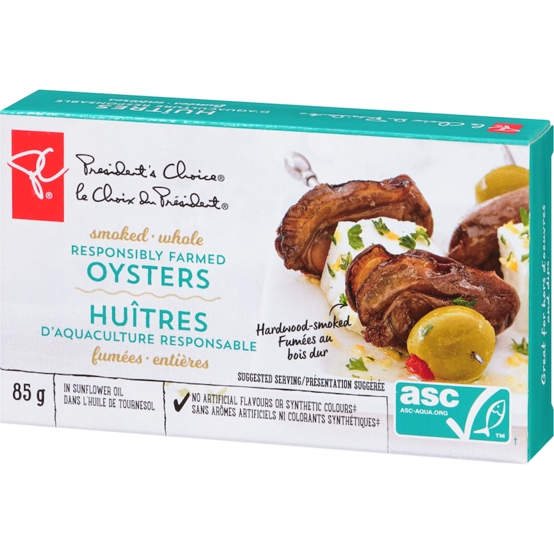 Smoked Whole Responsibly Farmed Oysters In Sunflower Oil