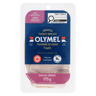 Olymel Smoked Turkey Breast Black Forest 175 g, $4.28/100g